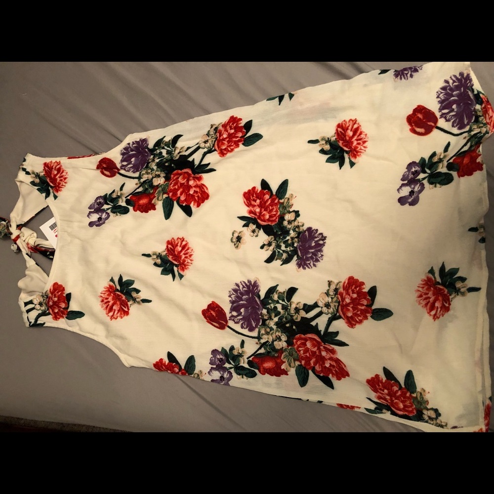 Ivory and Floral Dress
